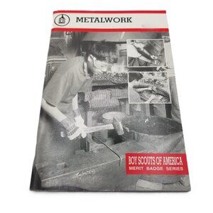Boy Scouts Metalwork Merit Badge Booklet 2002 BSA Guide Vintage